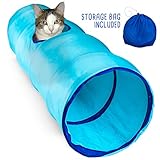 Weebo Pets Krinkle Collapsible Cat Tunnel with Peek Hole and Storage Bag by (20