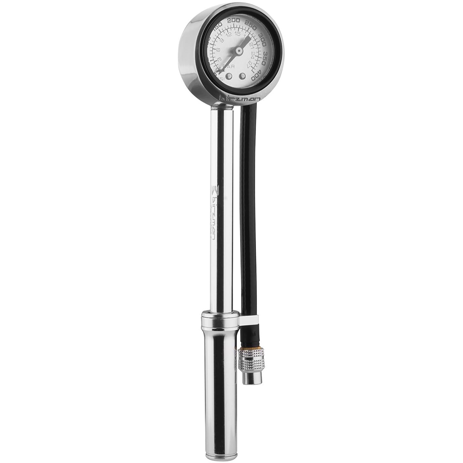 Birzman Salut Shock Pump | High-Pressure Bike Suspension Pump for Precise Adjustment | Durable Lightweight Design with Easy-to-Read Gauge