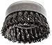 Weiler 12316 Wire Cup Brush, Threaded Hole, Steel, Partial Twist Knotted, Single Row, 4