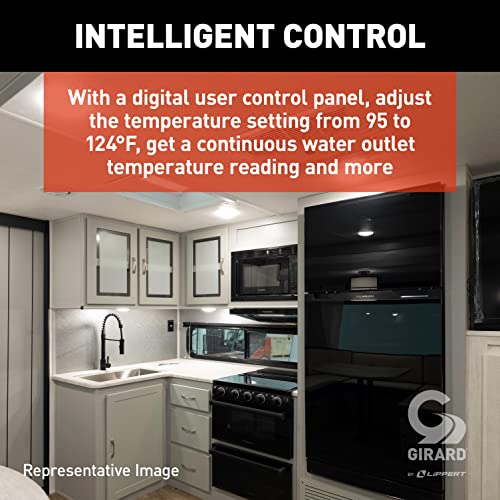 GIRARD Tankless RV Water Heater, 12V Power, 42,000 BTUs, Quiet