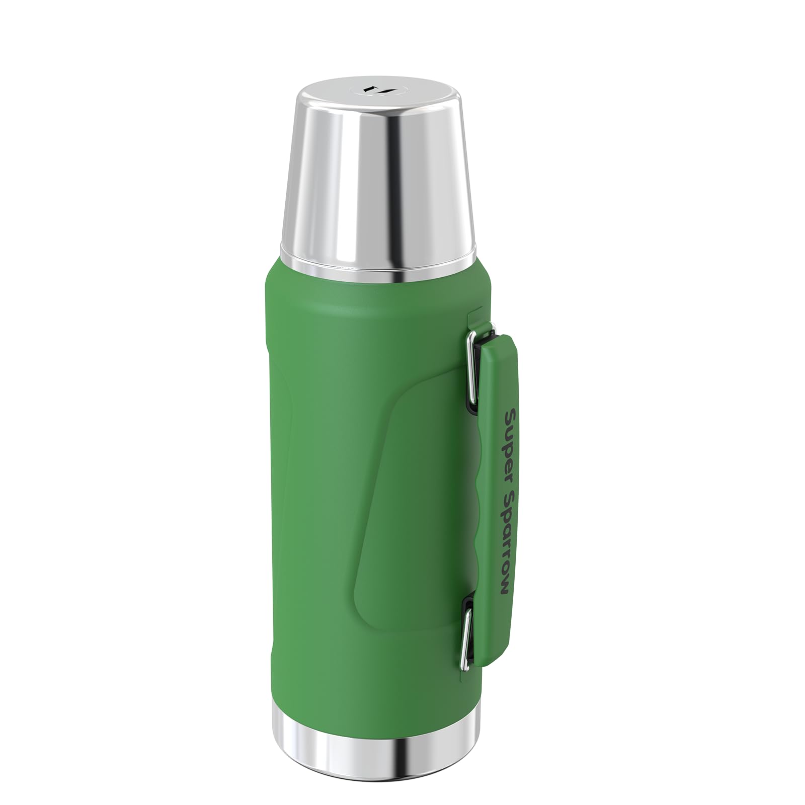 Super Sparrow Stainless Steel Water Bottle - 1500ml - Wide Mouth Vacuum Insulated Flask - BPA-Free ThermosBottle - Leakproof Lid Doubles as Cup