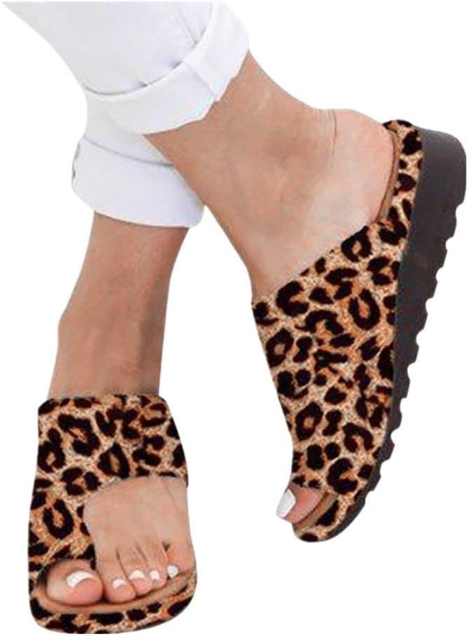 Women's 2019 New Comfy Platform Toe Ring Wedge Sandals Shoes Summer Beach Travel Shoes Comfortable Flip Flop Shoes