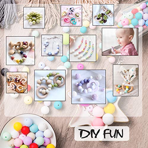 Promise Babe Round Silicone Beads Mix Color Silicone Teething