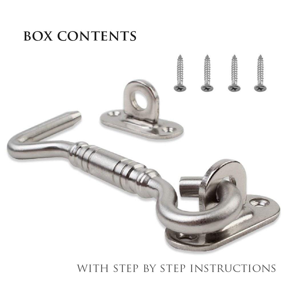 Barn Door Latch La Vane Rustic Vintage Stainless Steel Hook And Eye