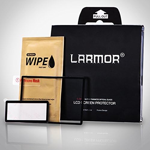 LARMOR LCD screen protection glass for Nikon D7100/D7200 (the fourth Generation) - LCD genuine glass protector -6 layer principle plus protective frame