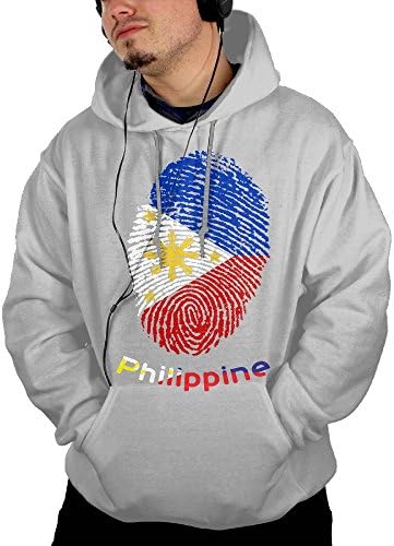 Philippine Flag. Men's Athletic Front Jacket Printing Hoodie With Pocket