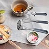 Uarter Kitchen Utensil Sets 5 Pcs - Kitchen Tools Essentials Gadgets - Cookware Gadgets/Accessories with Potato Masher | Peeler | Cheese Grater | Whisk | Pizza Cutter - Cooking Utensils for Daily Use