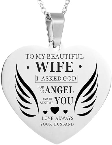 My Wife Heart Necklace Pendant