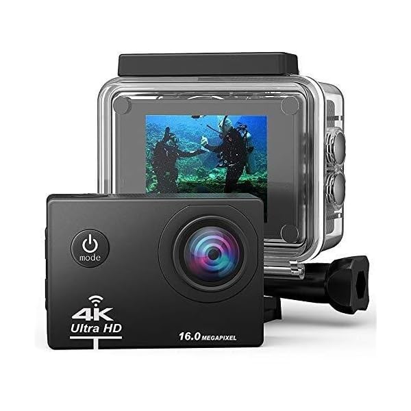 Sportkamera - Hochwertige 4K, Unterwasserkamera, WiFi-Fernbedienung, Selfie DV, Tauchkamera, Extremsport, 2-Zoll-LCD…
