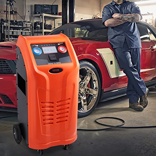 VEVOR Fully Automatic Refrigerant Recovery Machine Dual Cylinder AC
