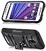 Motorola Moto G (3rd Gen, 2015) Rugged Case - Fosmon [STURDY] Shell Holster Case with Kickstand for Motorola Moto G (3rd Gen, 2015) - Black