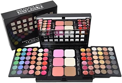 78 Color Palette Set 48 Eyeshadow 24 Lip Gloss 6 Foundation Face Powder/blush Makeup Kit Cosmetics Set