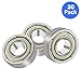 EAONE 30 Pieces 608ZZ Ball Bearings 8x22x7 mm Double Metal Shielded Miniature Deep Groove Ball Bearing for Tri-Spinner Fidget Spinner Toy