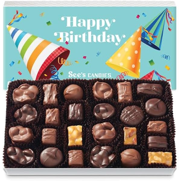 Amazon.com : See's Candies Happy Birthday Nuts & Chews (2 Pound