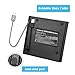 External Blu ray Drive DVD/BD Player Read Portable Blu-ray Drive USB3.0 and Type-C Port, Suitable for Windows XP/7/8/10 MacOS for MacBook PC,Silent Highspeedul