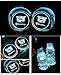 JSAMZ Car Logo LED Cup Holder Led Cup Coaster USB Charging Mat Luminescent Cup Pad LED Mat Interior Atmosphere Lamp Decoration Light