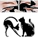 Benlet New 1 Pair Profession Eye Makeup and Eyeliner Stencil Template Shaper Liner & Shadow Combinations