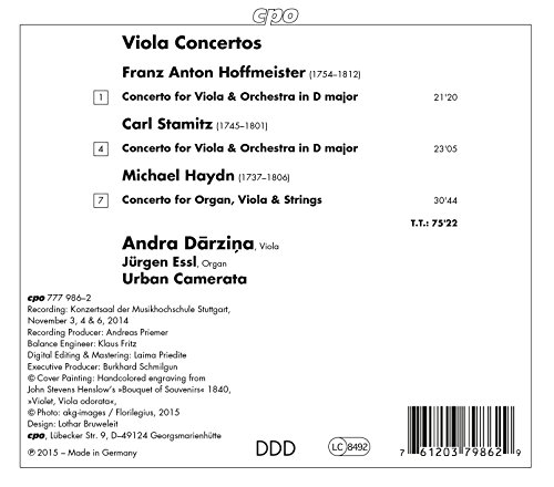Stamitz Hoffmeister & Haydn: Viola Concertos