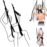 Indoor Sex Swing, Fetish Bondage Sling Swing Sex Bondage Restraints Holds Weight up to 300 lbs Black