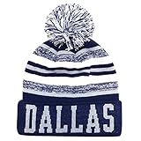 City Name Winter Beanies (Dallas Blue/Gray)