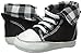 Luvable Friends Unisex Baby Crib Shoes, Black Hi Top, 0-6 Months