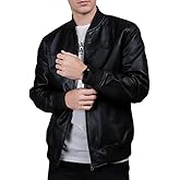 DE - MARCA Bomber Jacket men, Black Genuine Lambskin Leather Jacket for Men, Novelty Style …