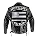 VEGASBEE Lone Wolf Patch Reflective Embroidered Iron-On Patch Jacket Vest TOP Rocker Large Size 12