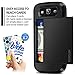 Vofolen Sliding Cover for Galaxy S9 Plus Case Wallet Credit Card Holder ID Slot Hidden Pocket Heavy Duty Protection Rugged Bumper Protective Hard Shell Armor Case for Samsung Galaxy S9 Plus