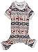 Xmas Grey Reindeer Clothes Cotton Pet Dog Christmas Pajamas Jumpshit X-Large 22
