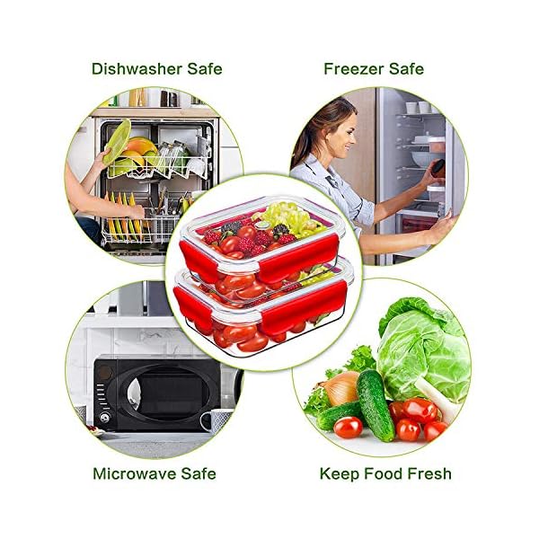 ICONIC-Glass-Food-Storage-Container-with-Tritan-Lids1050mL-35oz-Set-of-3-BPA-Free-Glass-Container-Set-Glass-Meal-Prep-Containers-with-Strong-Tritan-Lids-for-Home-Kitchen-Restaurant-Red ICONIC Glass Food Storage Container with Tritan Lids(1050mL / 35oz) (Set of 3)- BPA Free Glass Container Set| Glass Meal…