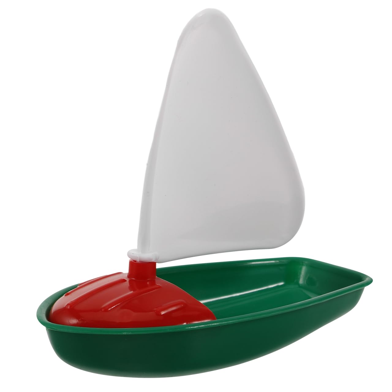 VICASKY Water Sailing Toys for Kids - Green Mini Sailboat Bath Toy Floating Yacht for Beach and Pool Play Encourage Imagination and Teamwork