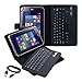 kwmobile case with QWERTY keyboard for Acer Iconia W4-820 with support - imitation leather tablet protective case in black