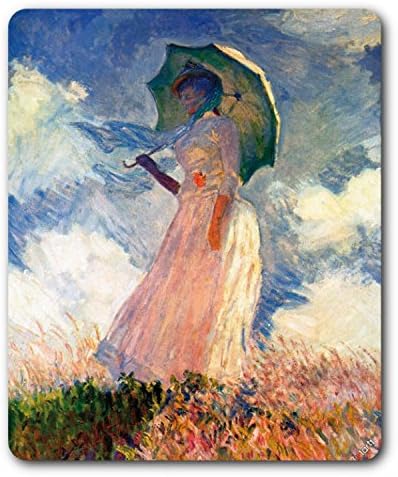 1art1 Claude Monet Donna Con Ombrello 1886 Tappetino Per Mouse 23 X 19cm Amazon It Casa E Cucina