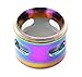 Chromium Crusher 1.6 Inch 4 Piece Tobacco Spice Herb Grinder - Pick Your Color... (Rainbow with Window)