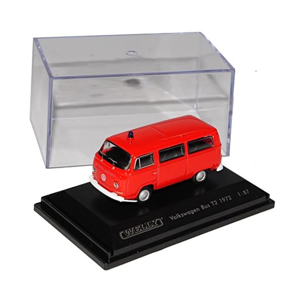 Welly Volkwagen Transporter T2 Feuerwehr 1967-1979 H0 1/87 Modell Auto