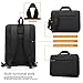 CoolBELL 15.6 inch Multi-Function Convertible Laptop Messenger Computer Bag Single-Shoulder Backpack Briefcase Oxford Cloth Waterproof Multi-Compartment for iPad Pro MacBook Men and Women(Black)