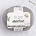 5 Ball La Mia%100 Merino Wool Total 8.8 Oz. Each 1.76 Oz (50g) / 191 Yrds (175m), Fine, Sport, Premium Softest Natural Yarn, Grey - L031