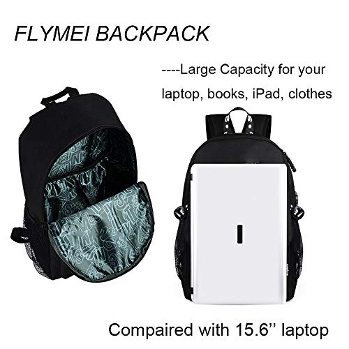 FLYMEI Anime Luminous Backpack for Boys 