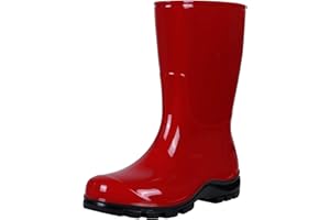 Asgard Women's Mid Calf Rain Boots Short Waterproof Garden Shoes