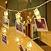 LE 20 LED Photo Clips Copper Wire String Light, Battery Powered, 9.84ft LED Clips Lights Fairy Twinkle Lights for Wedding Party Christmas Home Decor, Hanging Photos, Memos, Cards and Artwork