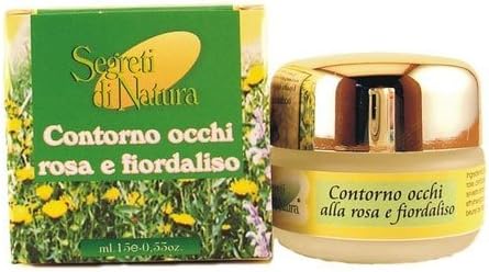 100% Organic Cosmetics EYE Day Cream ROSE and CORNFLOWER 15 ml Made in Italy