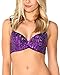 iHeartRaves Purple Sequin Rave Bra Top (Medium)