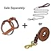 Beirui Genuine Leather Dog Harness - No Escape Harnesses for Medium Large Dogs Pet Training Walking - Easy Adjustable Heavy Duty Strap Harness (Chest for 24-29