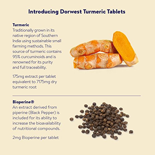 Dorwest Herbs Turmeric Tablets for dogs and cats, 100 tablets