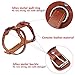 Beirui Genuine Leather Dog Harness - No Escape Harnesses for Medium Large Dogs Pet Training Walking - Easy Adjustable Heavy Duty Strap Harness (Chest for 24-29