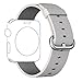 Apple Watch Series 2 Series 1 Woven Nylon band, Aokay Fine Woven Comfortable Durable Nylon Bracelet Strap Replacement Wrist Band for iWatch (42mm-Pearl)