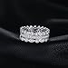 JewelryPalace Wedding Bands Wedding Rings For Women Anniversary Eternity Bands 3 Stackable Rings CZ Engagement Bridal Milgrain Marquise Infinity 925 Sterling Silver Ring Sets Size 4-12