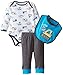 BON BEBE Baby-Boys Newborn I Dig It Bodysuit with Bib and Pant Set