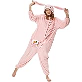 OLAOLA Adult Onesie, Animal Halloween Costume, Unisex Onesies Plush Cosplay Pajamas One-Piece Sleepwear
