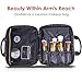 habe Extra Large Hanging Travel Toiletry Bag, 4 Travel Bottles, Fits Full-Size Toiletries, Travel Storage Case, Cosmetic Bag Organizer for Women, 3-in-1 Bathroom Supply, Makeup, and Shower Kit